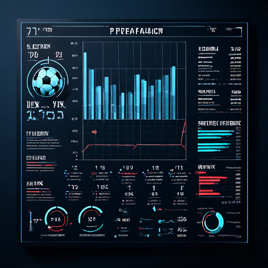 축구 전술판에 볼 점유율과 코너킥 빈도 비교 그래프가 사실적인 인포그래픽으로 그려진 모습이다