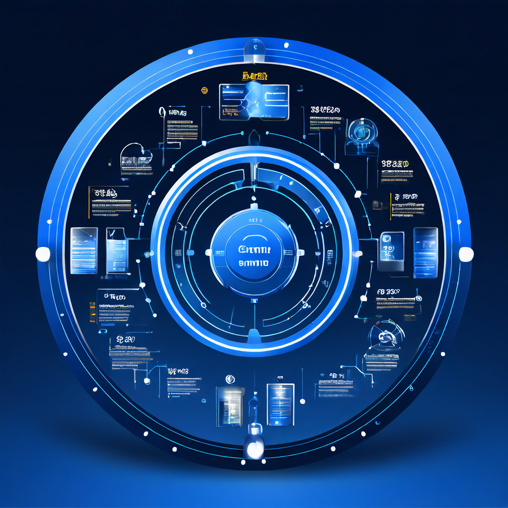 중앙 허브로서 다양한 디지털 플랫폼의 데이터와 서비스를 하나로 연결하는 통합 관리자 대시보드의 전략적인 시스템 구조를 도식화하여 보여주는 이미지.