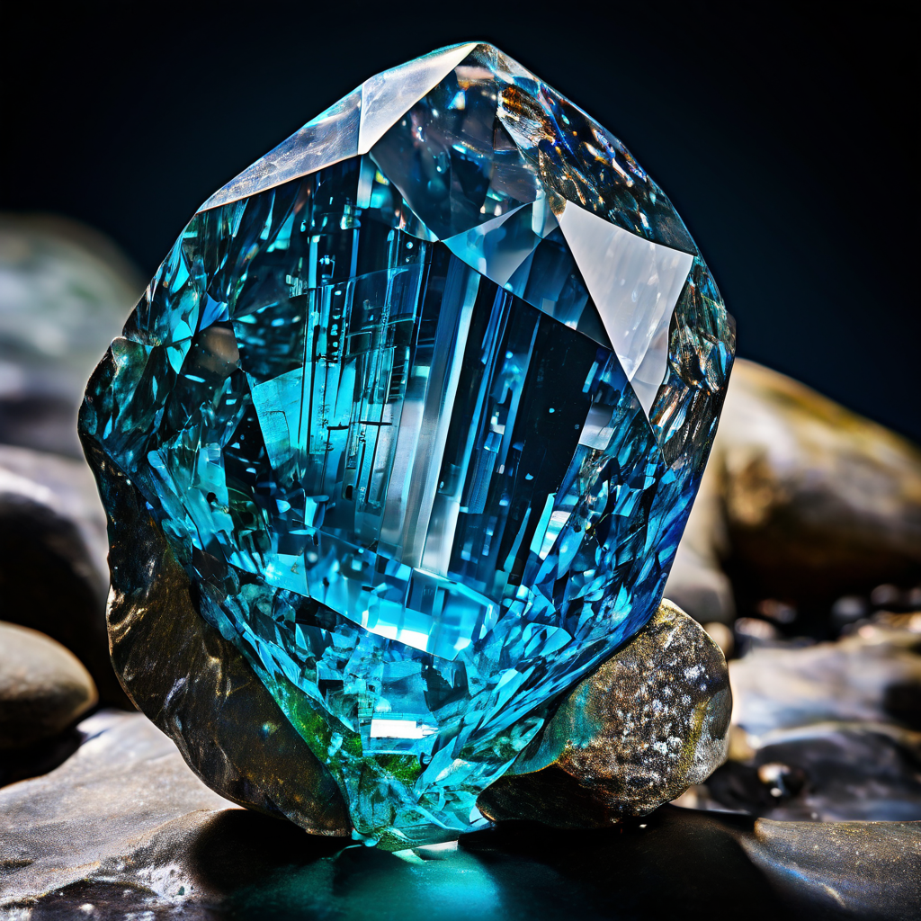 가공되지 않은 거친 원석 데이터가 정제 및 분석 과정을 거쳐 빛나는 보석처럼 가치 있는 비즈니스 자산으로 변환되는 데이터 자산화의 핵심 개념을 보여주는 이미지입니다.