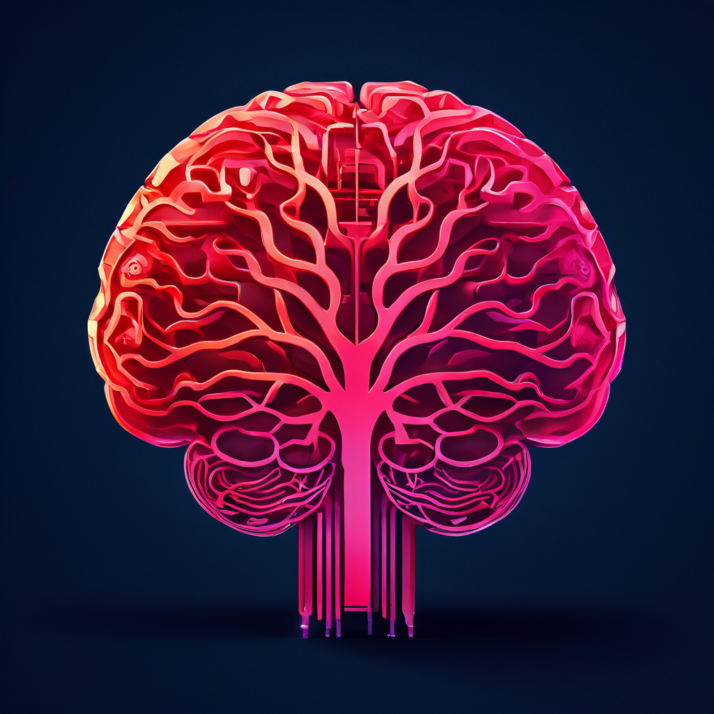 사용자의 로딩 대기 시간을 긍정적인 브랜드 경험으로 전환하여, 브랜드 로고가 뇌에 깊이 각인되는 과정을 상징적으로 묘사하는 이미지.