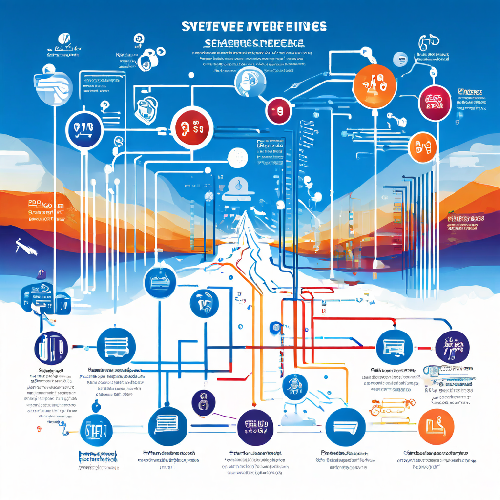 웹사이트 트래픽 흐름을 분석한 인포그래픽으로, 각 유입 경로별 트래픽이 중앙의 보고서 문서로 집약되는 과정을 시각적으로 설명합니다.