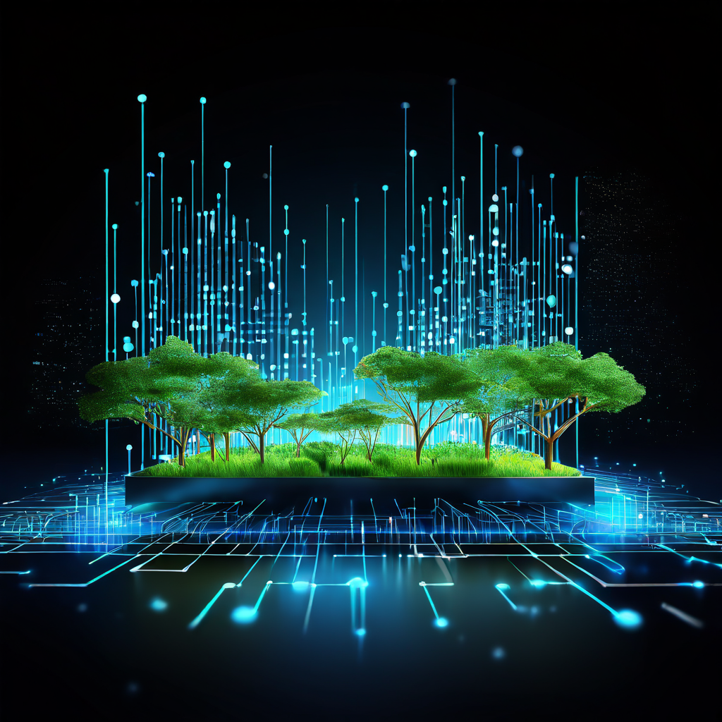 건설적인 피드백이 데이터 스트림처럼 유입되어 플랫폼 기반을 강화하고 다양한 주체의 건강한 성장을 촉진하는 활기찬 디지털 생태계를 상징적으로 표현한 이미지입니다.