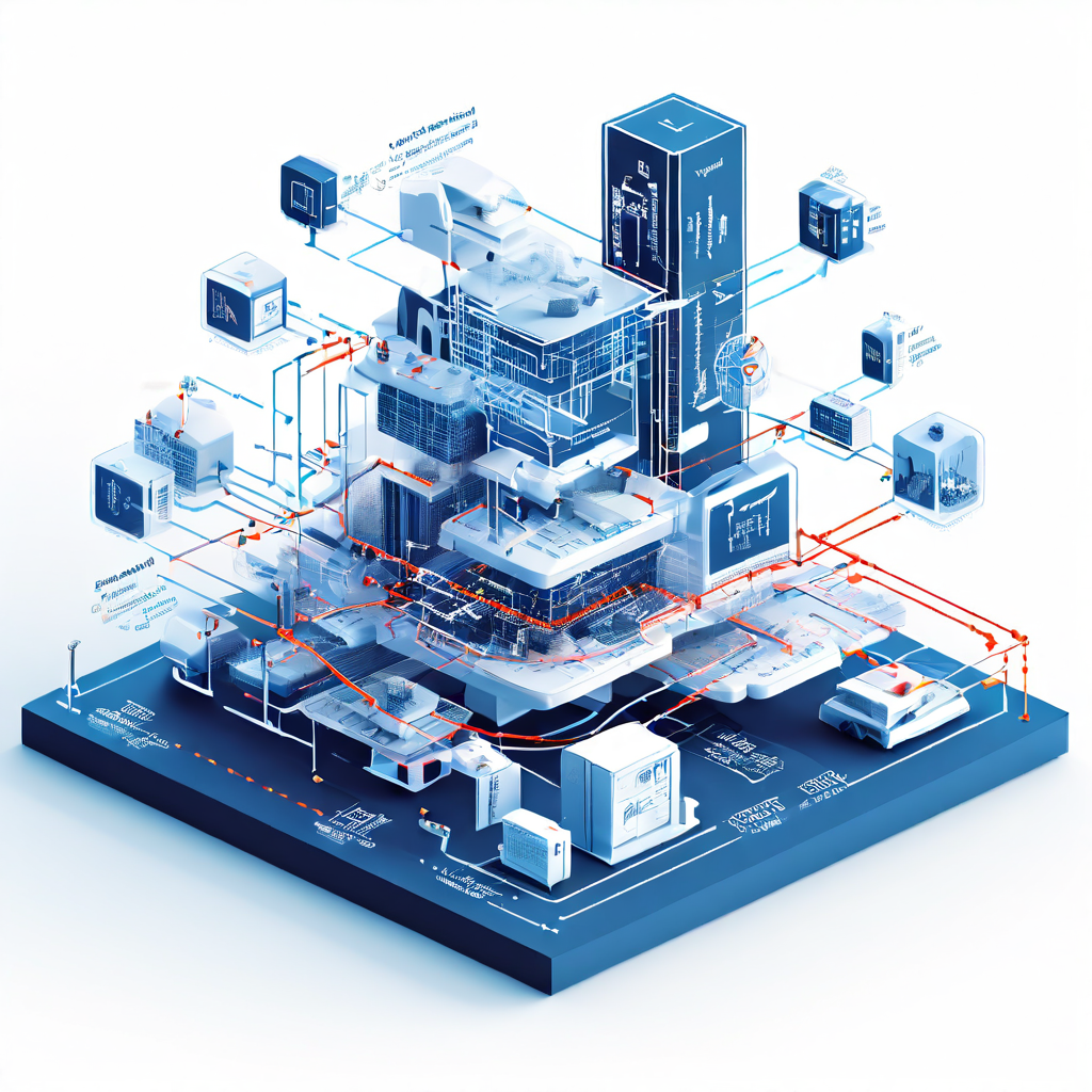 넘버링 시스템의 계층적 구조를 3D 다이어그램으로 시각화하여 상위 범주부터 세부 정보까지 명확한 정보 흐름을 보여주는 네비게이션 설계 이미지입니다.