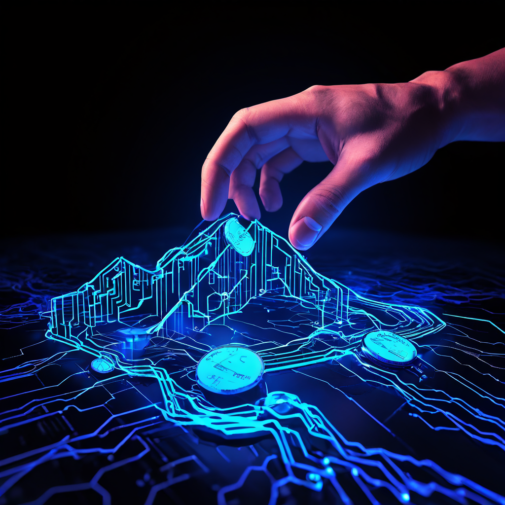 느린 속도와 오류로 접속이 지연되는 웹사이트 경로에서 끊어진 링크가 손으로 변하며 코인을 훔치는 모습은 온라인 거래 시 은닉된 사기 위험을 상징적으로 표현합니다.