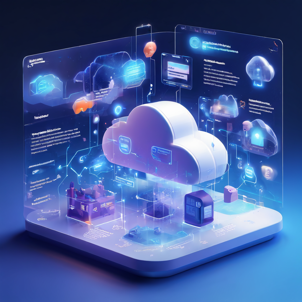 A premium digital platform interface showing visible and missing complaint categories, with connected cloud infrastructure and...