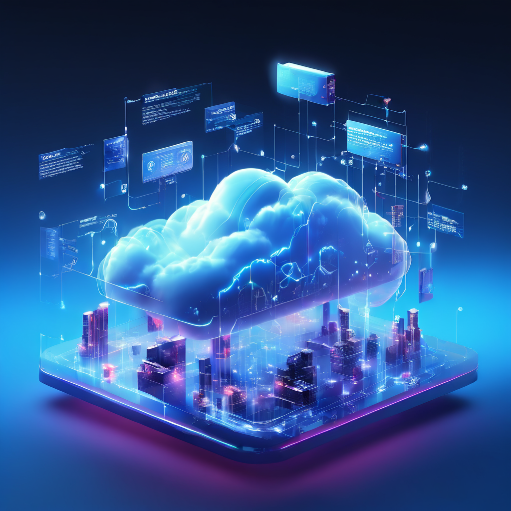Online platform showing uneven payout columns with cloud data layers in a futuristic fintech dashboard.